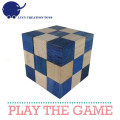 Wooden Snake Cube Brain Teaser